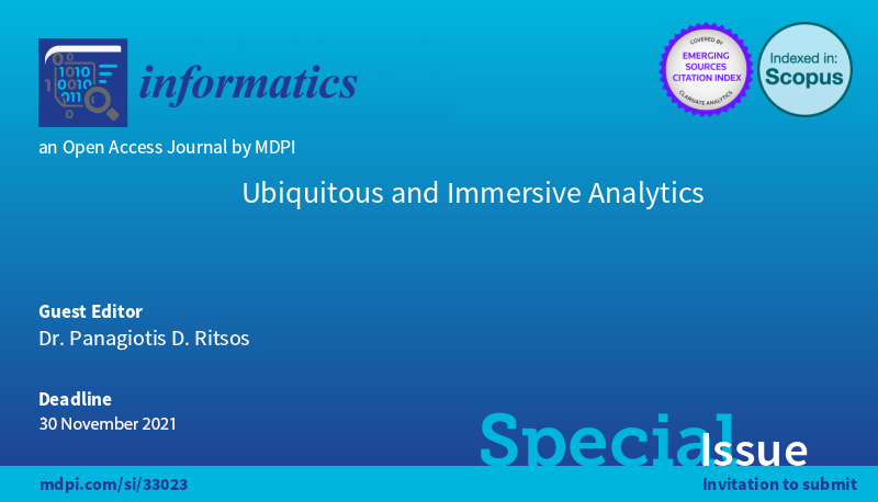 MDPI Special Issue on Immersive and Ubiquitous Analytics