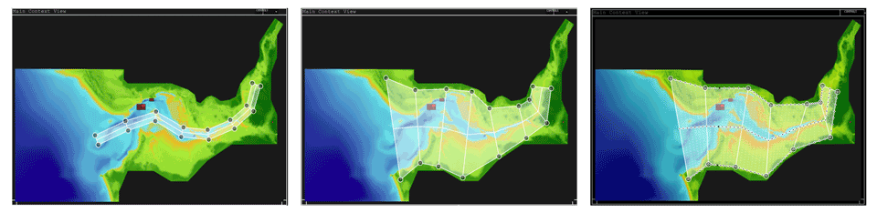 Teaser for Interactive visual analytics of hydrodynamic flux for the coastal zone